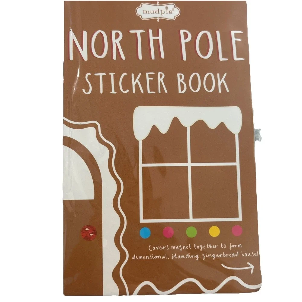 Mud Pie North Pole Sticker Book, Christmas Stocking Stuffer Idea